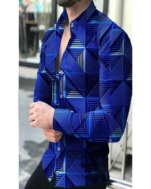 PEACOCK BLUE SHIRT FOR MEN - royalparow